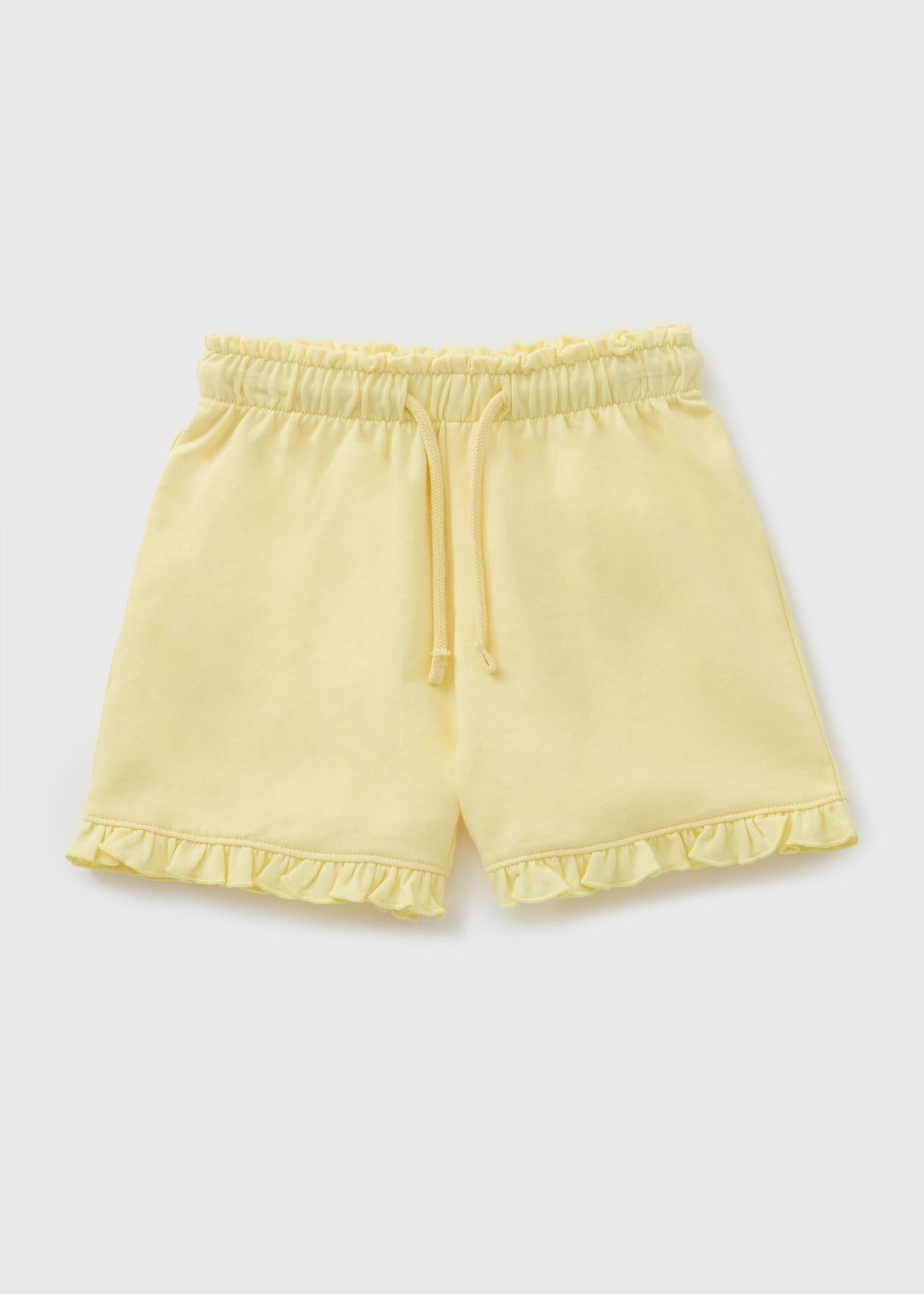 Girls Yellow Sweat Shorts (1-7yrs)