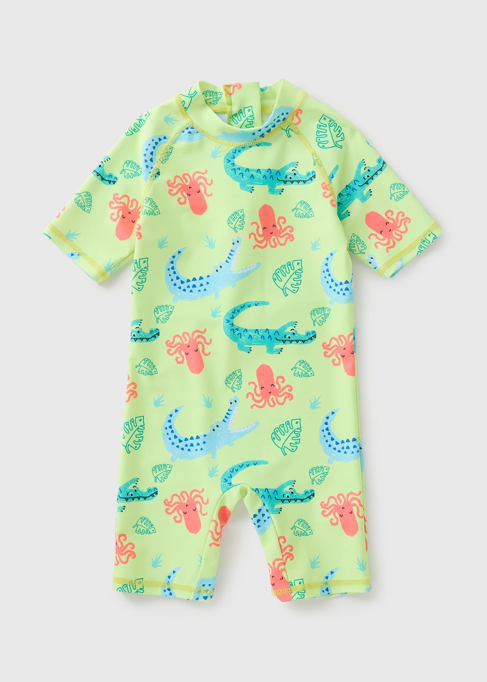 Boys Green Crocodile Surf Suit (1-7yrs)