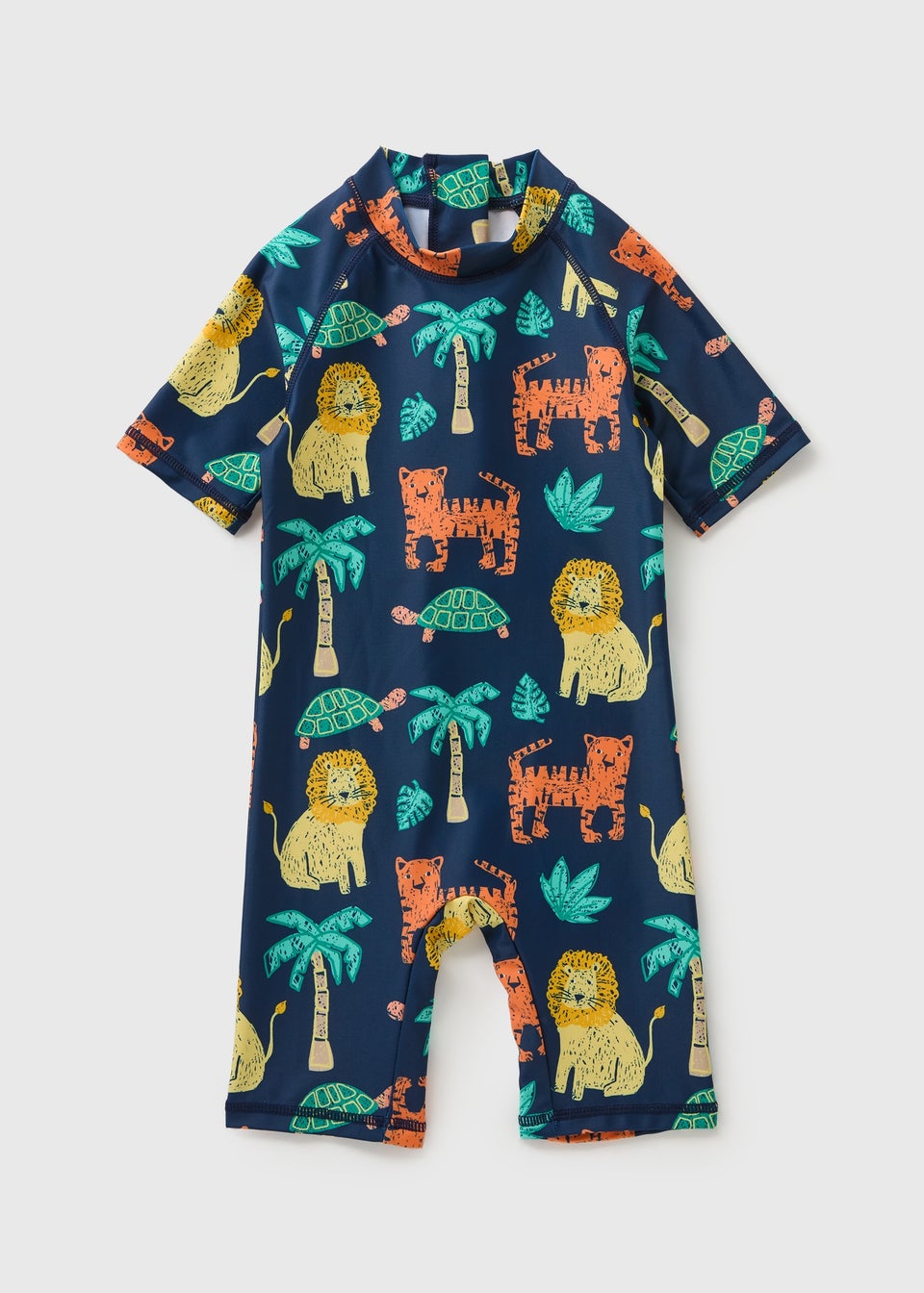 Boys Navy Safari Surf Suit (1-7yrs)