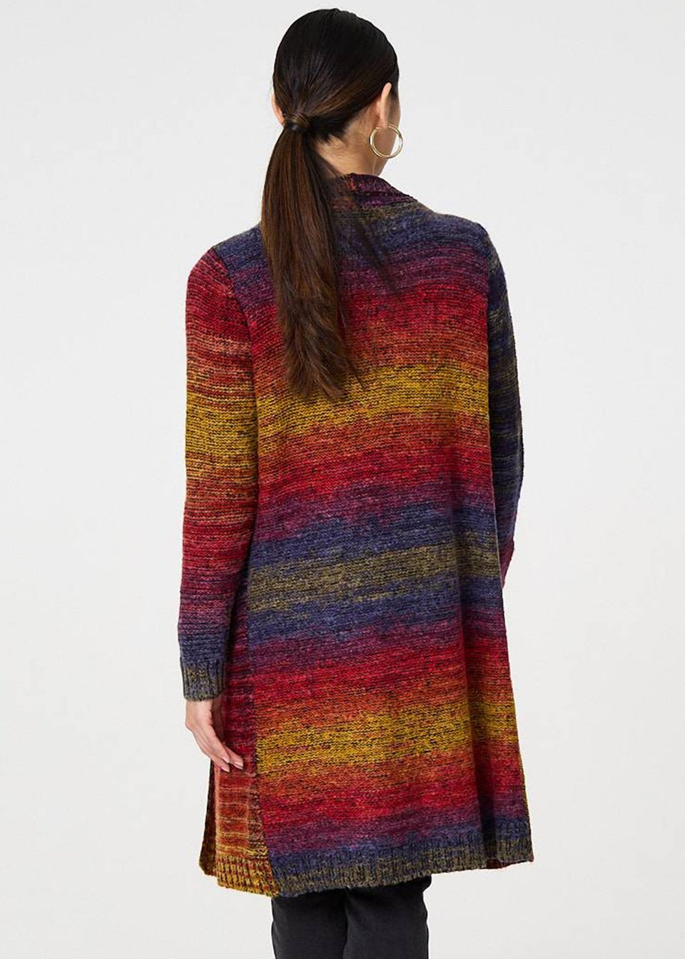 Rainbow knit cardigan hot sale