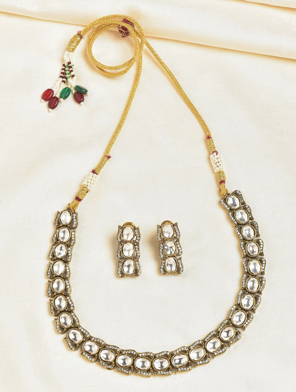 Ishil Women Gold Slip On Alloy Necklace - Free Size