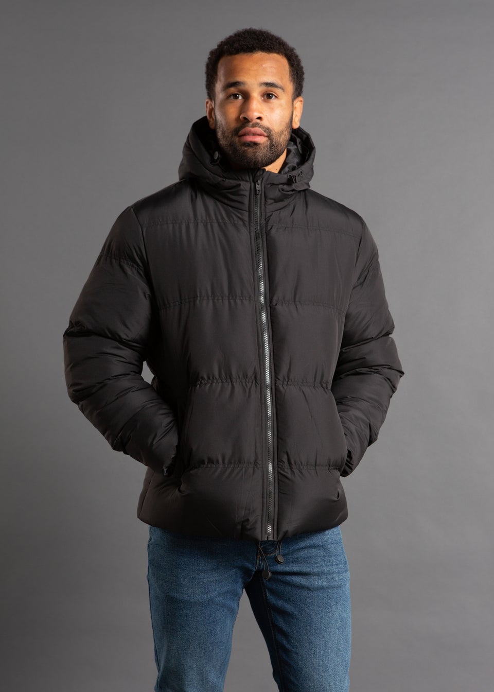 High neck puffer jacket sales