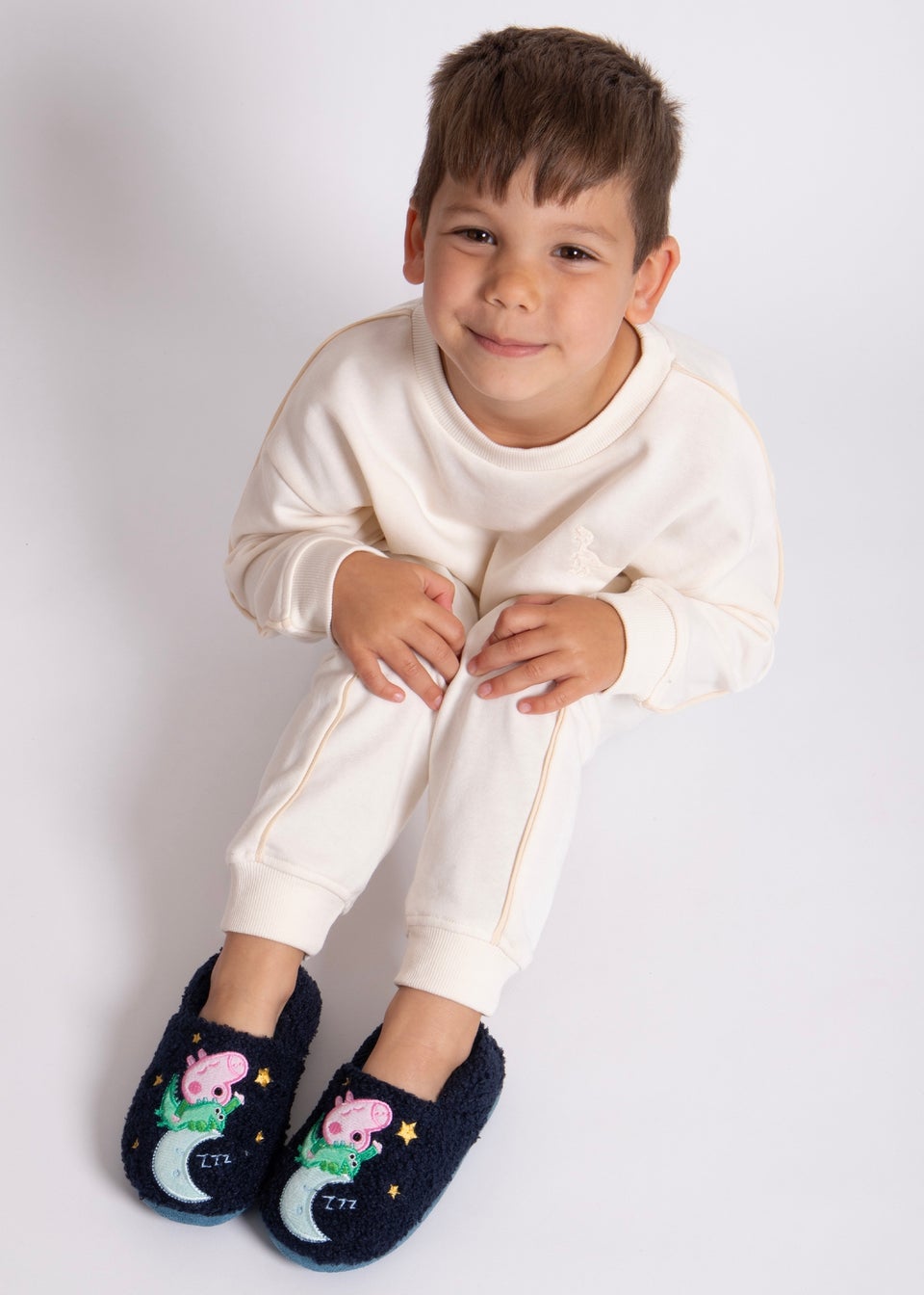 Totes Kids Blue Novelty Slippers Matalan