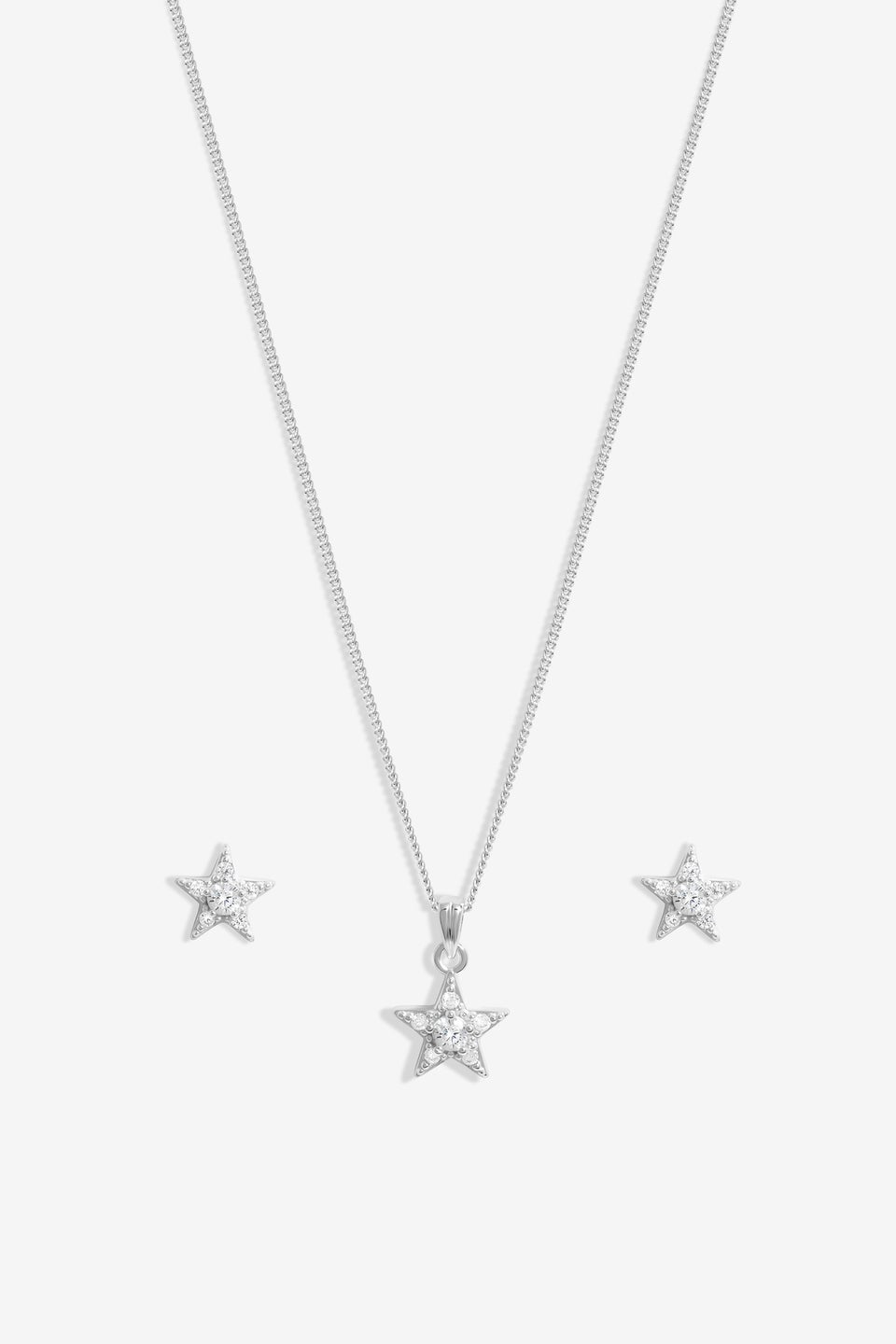 Simply Silver Sterling Silver 925 Celestial Set - Gift Boxed