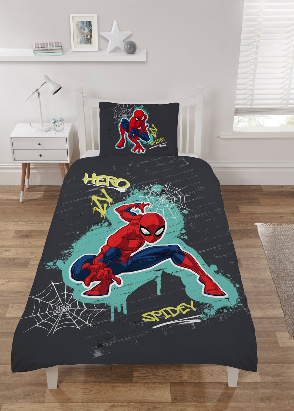 Spider-Man Dark Grey Duvet Set
