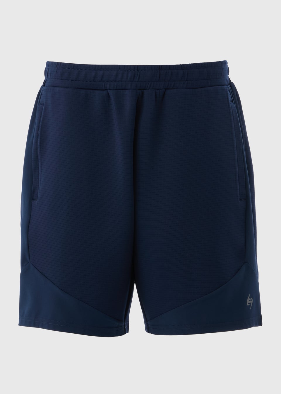 Navy Panel Pocket Jogger Shorts