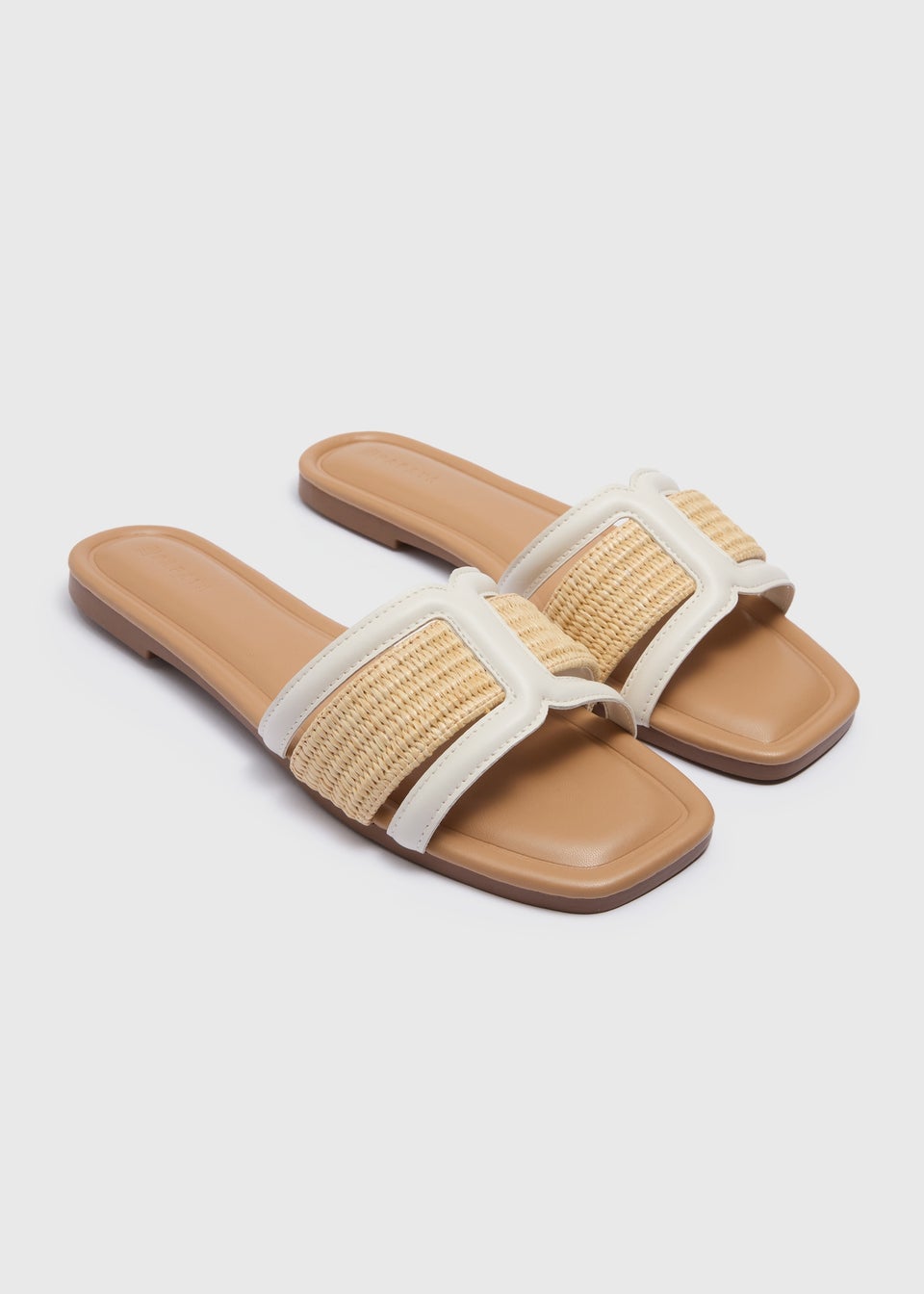 Cream Crafted Mule Slider