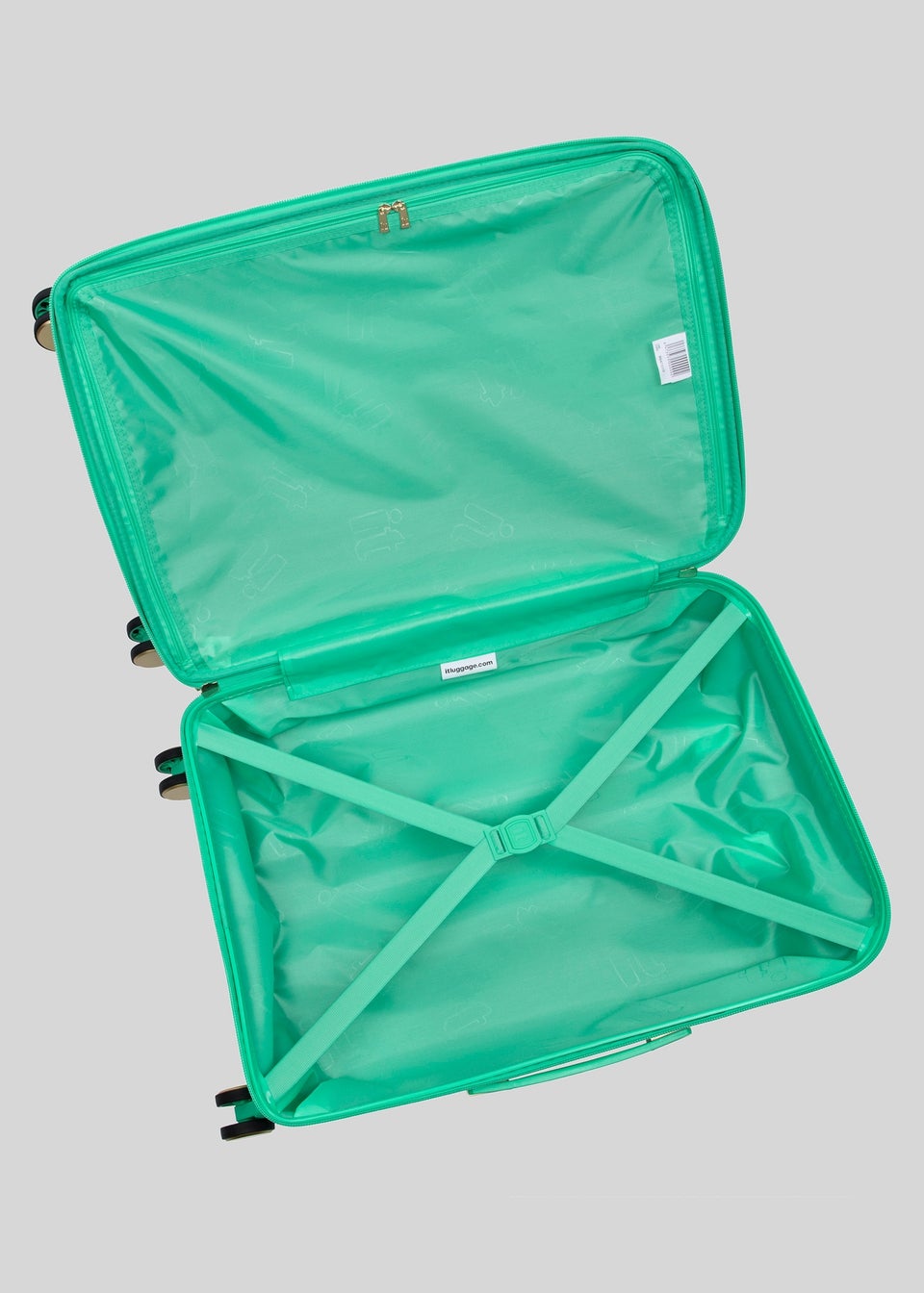 IT Luggage Green Fashionista Hard Suitcase