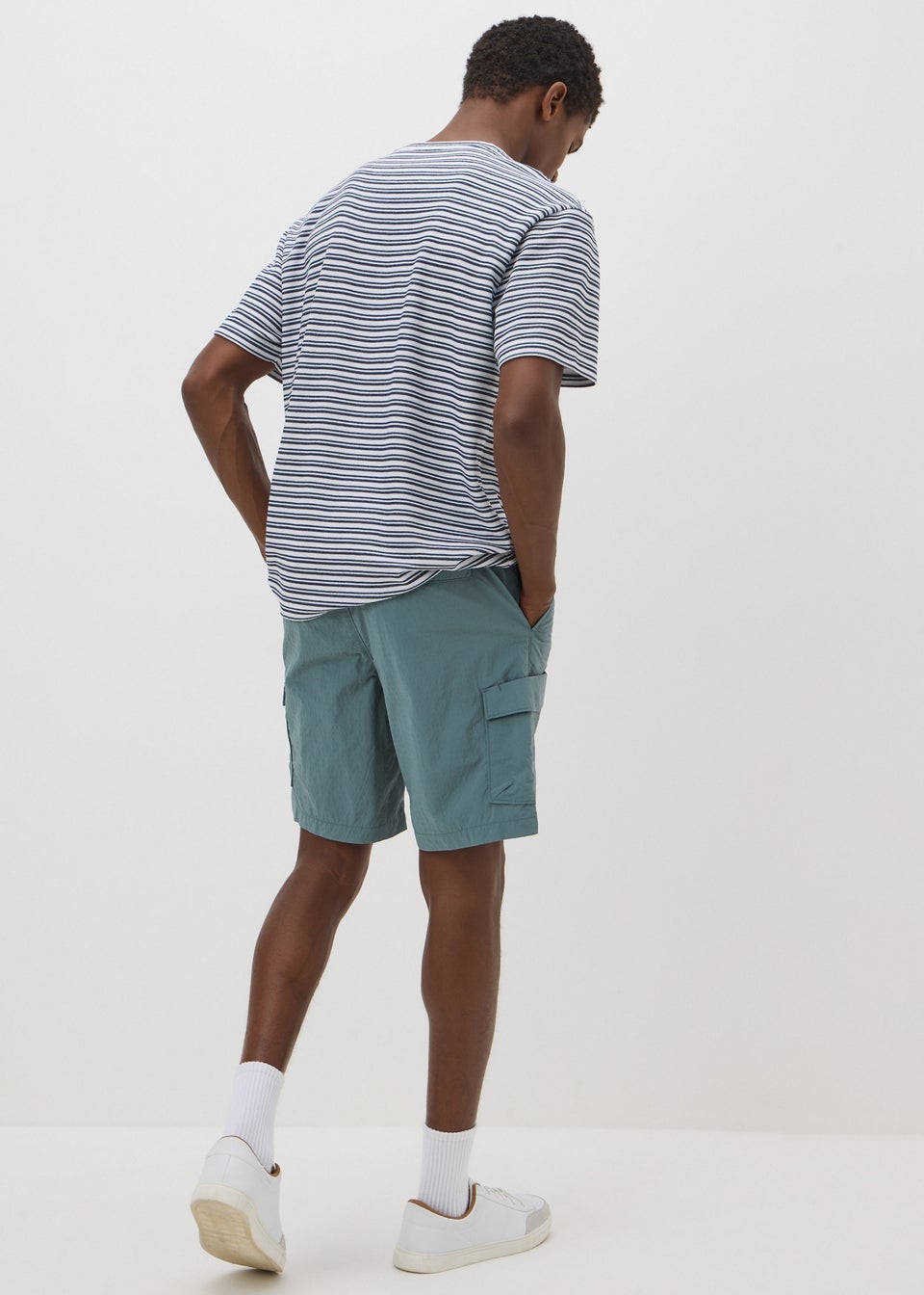Blue Cargo Shorts