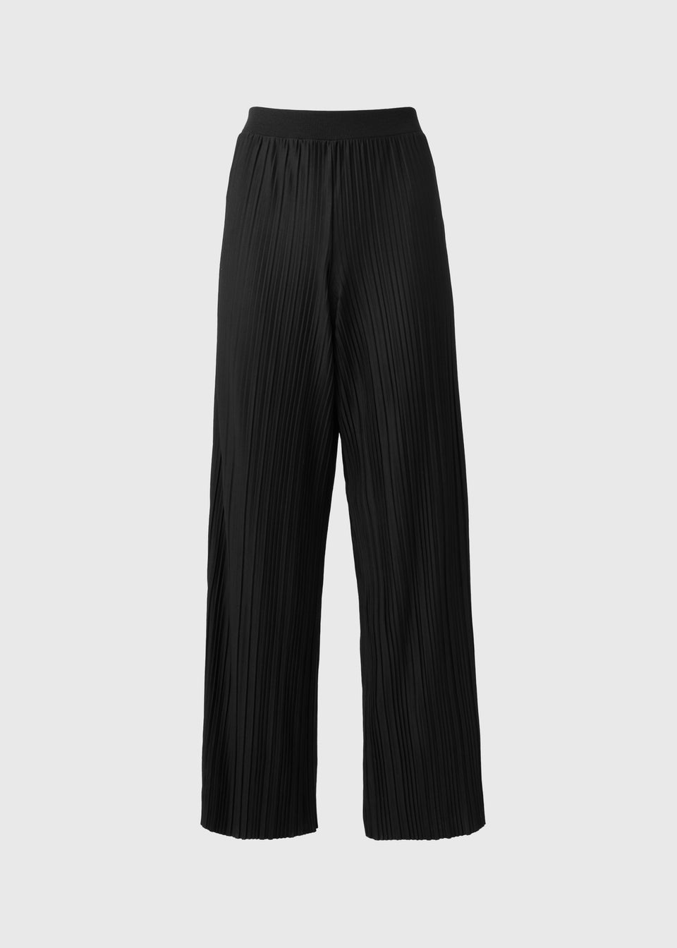 Black Plisse Co Ord Trousers