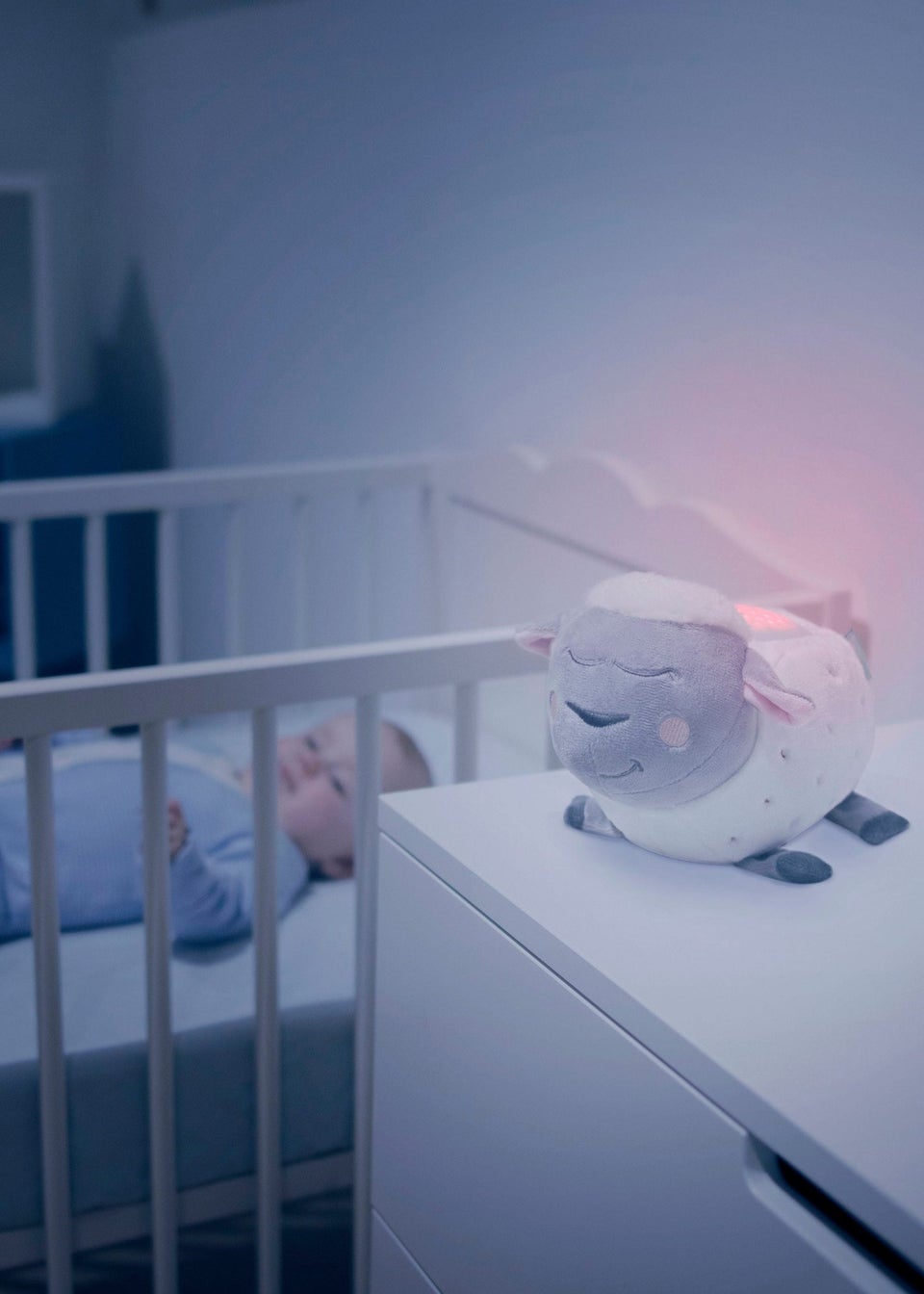 Badabulle White Lulu the Lamb Plush Nightlight