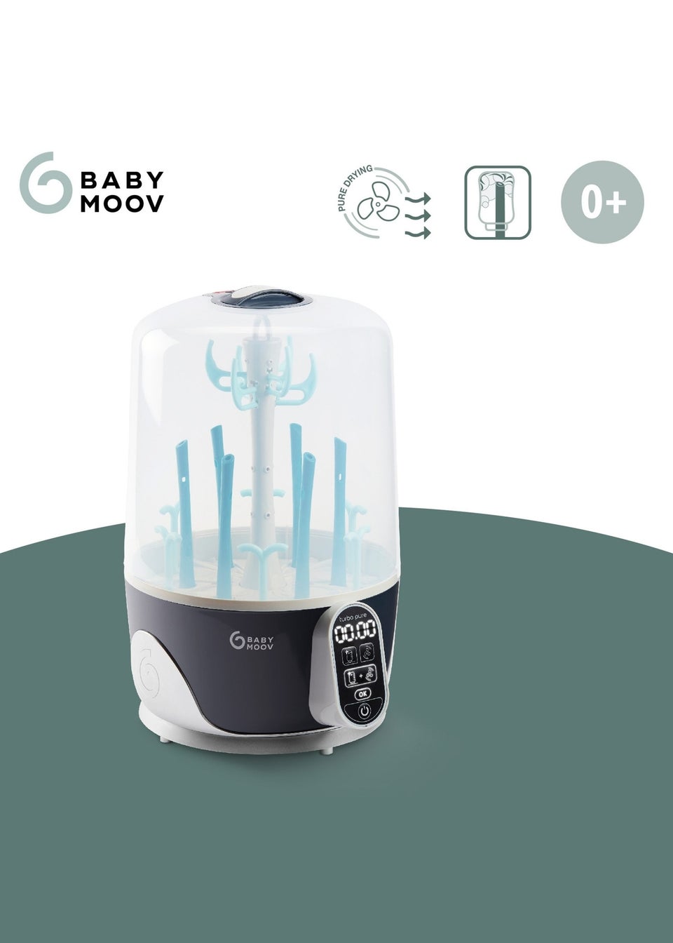 Babymoov Blue Turbo Pure Steriliser & Dryer