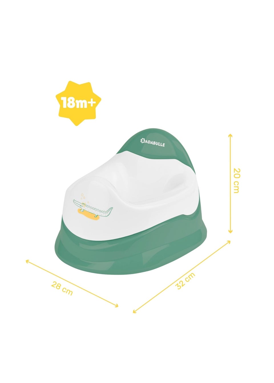 Badabulle Green Learning Potty with Removable Bowl