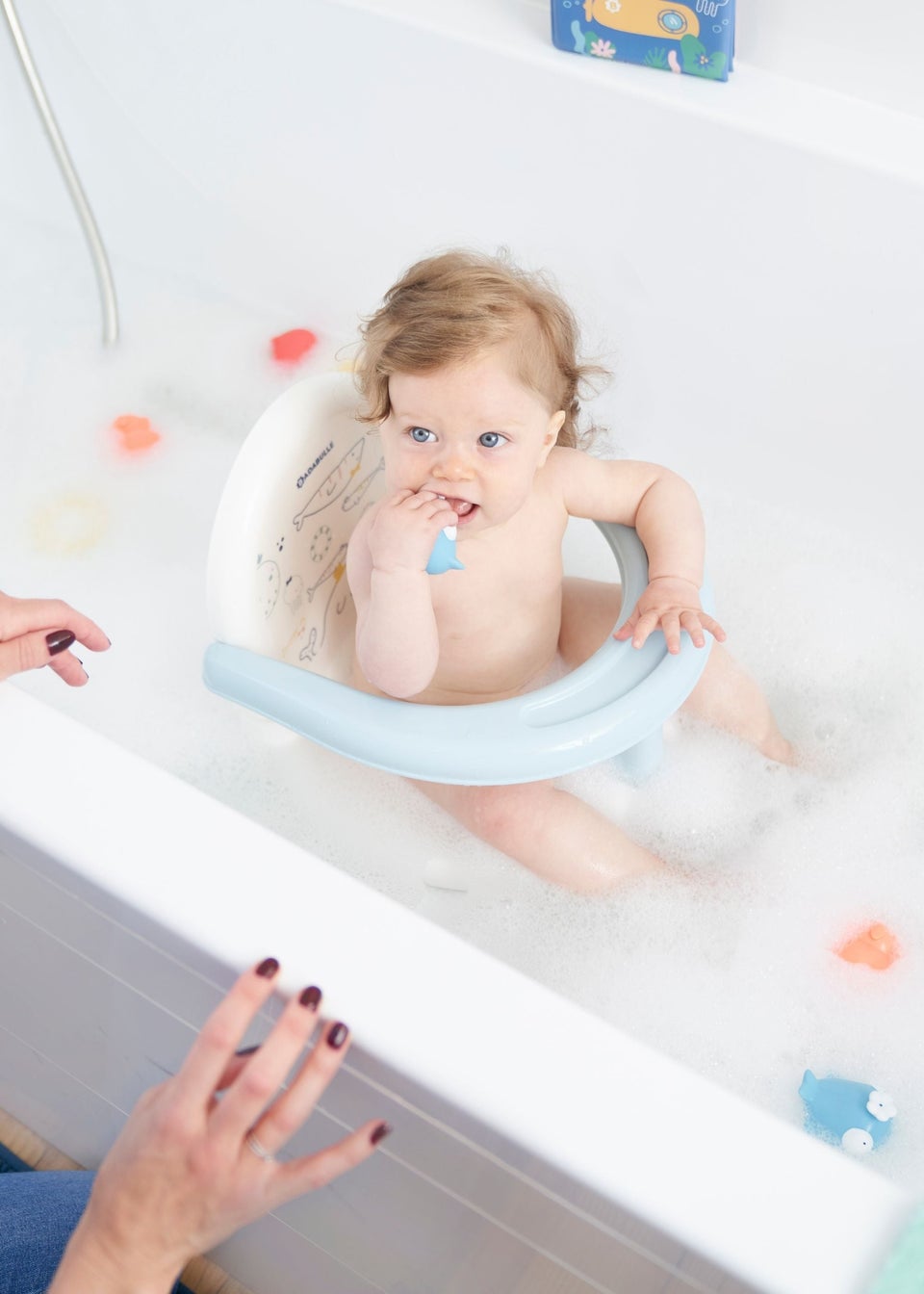 Badabulle White Foldable Bath Seat