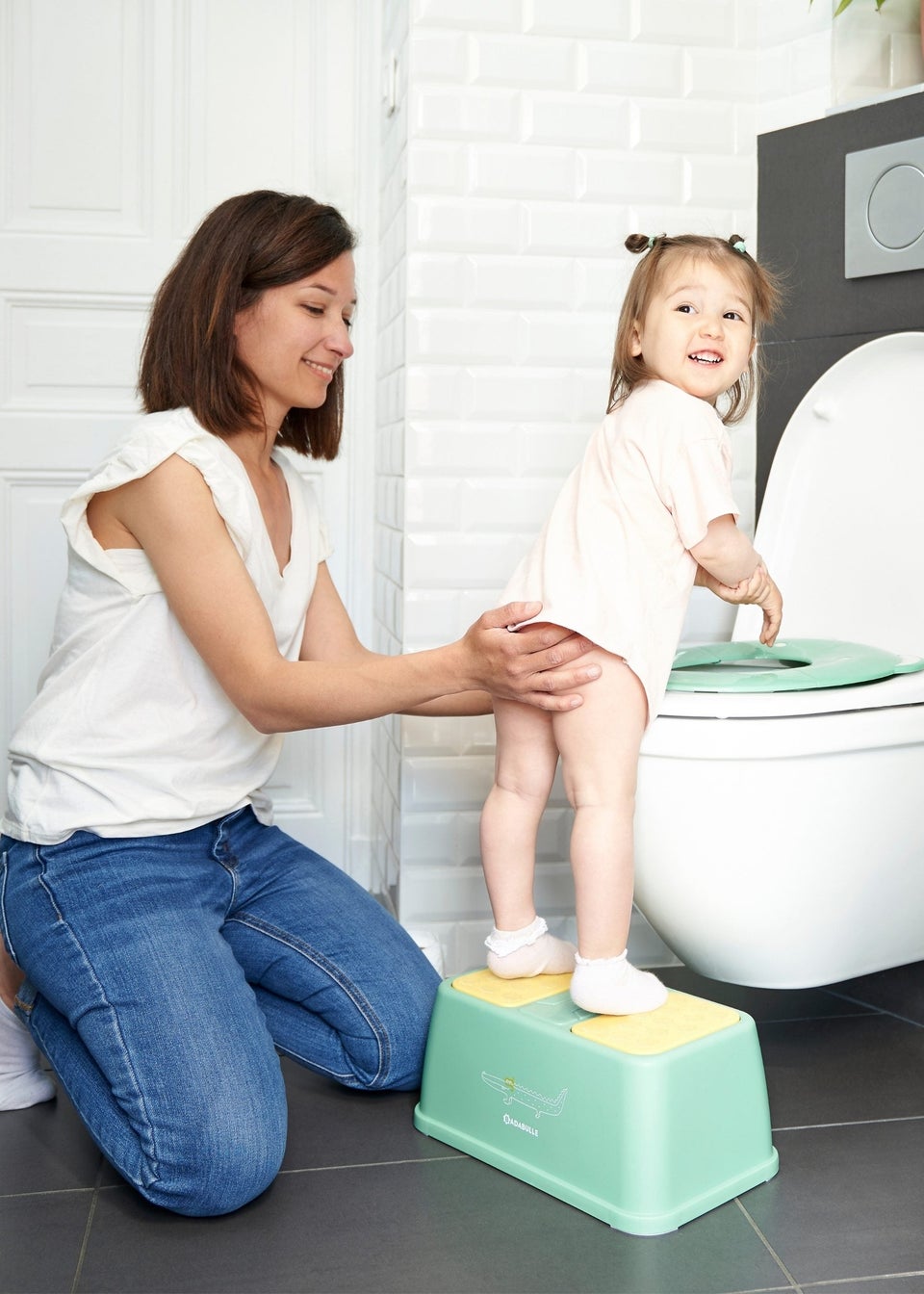Badabulle Green Non Slip Step Stool