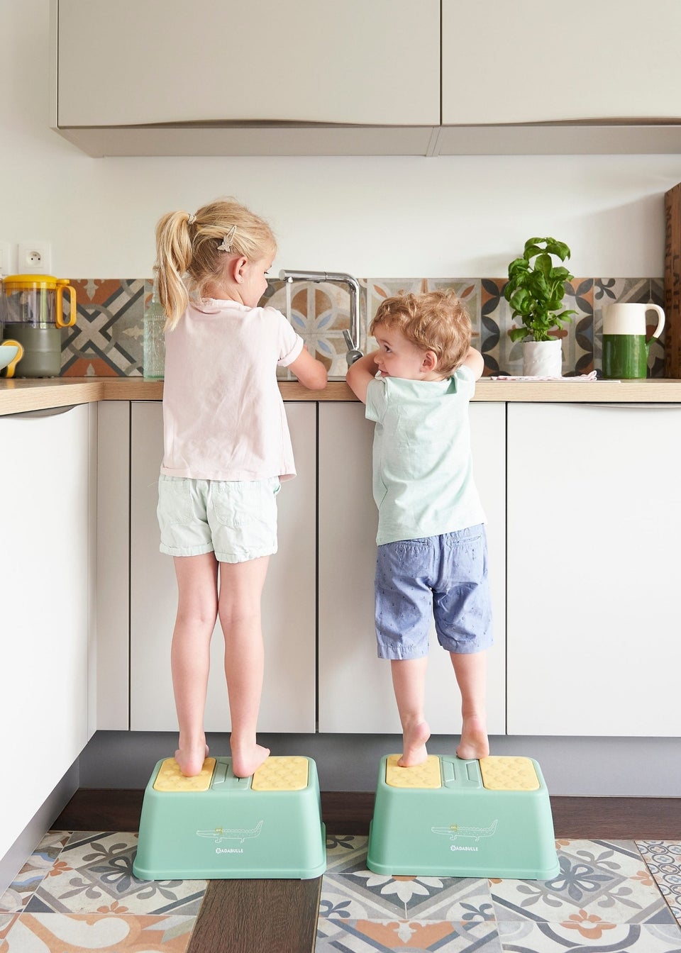 Badabulle Green Non Slip Step Stool