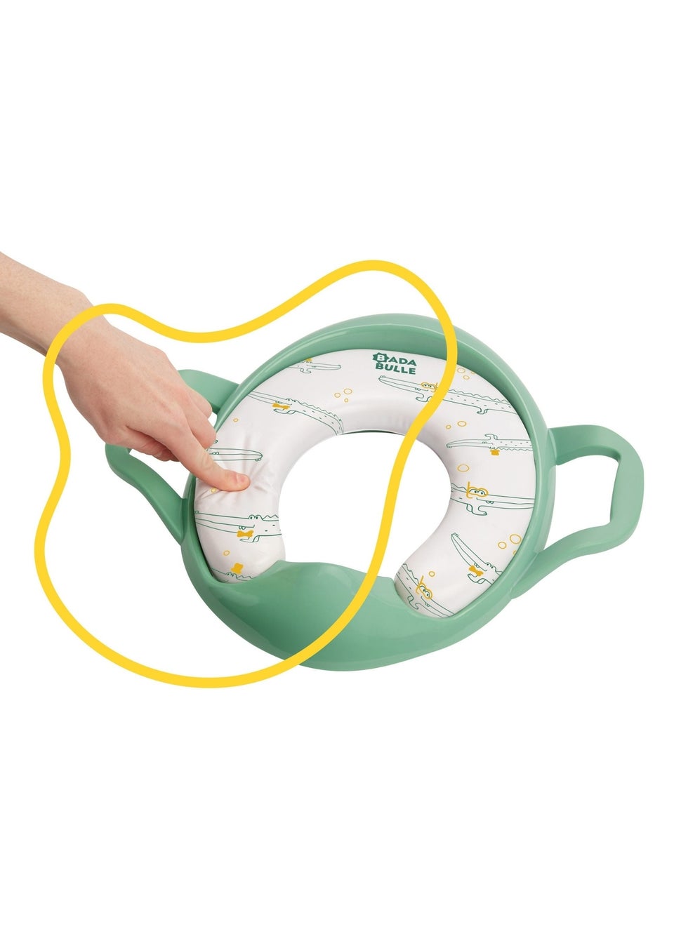 Badabulle Green Toilet Reducer with Handles