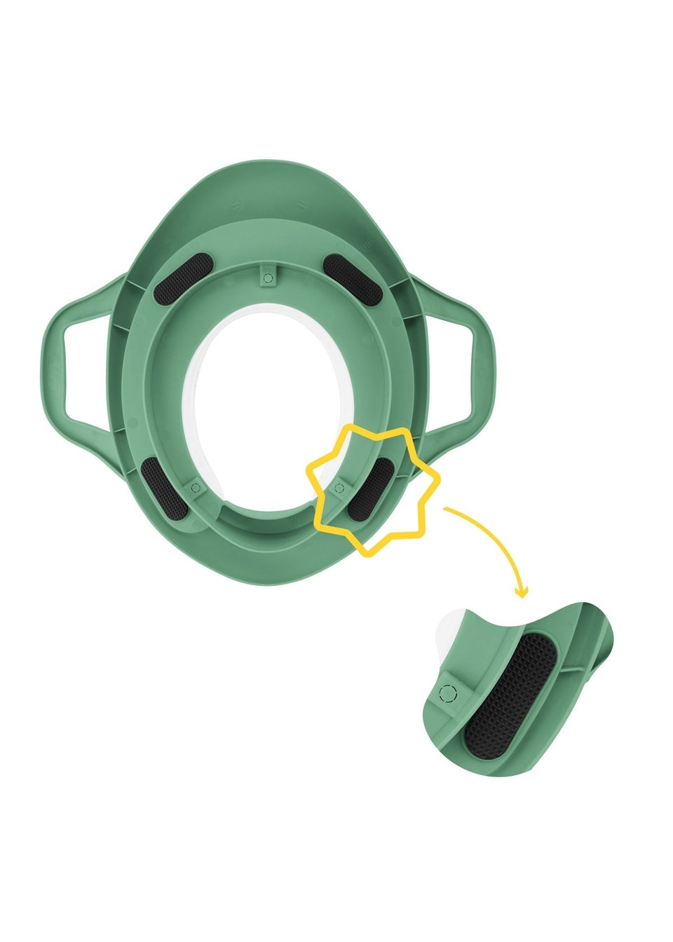 Badabulle Green Toilet Reducer with Handles