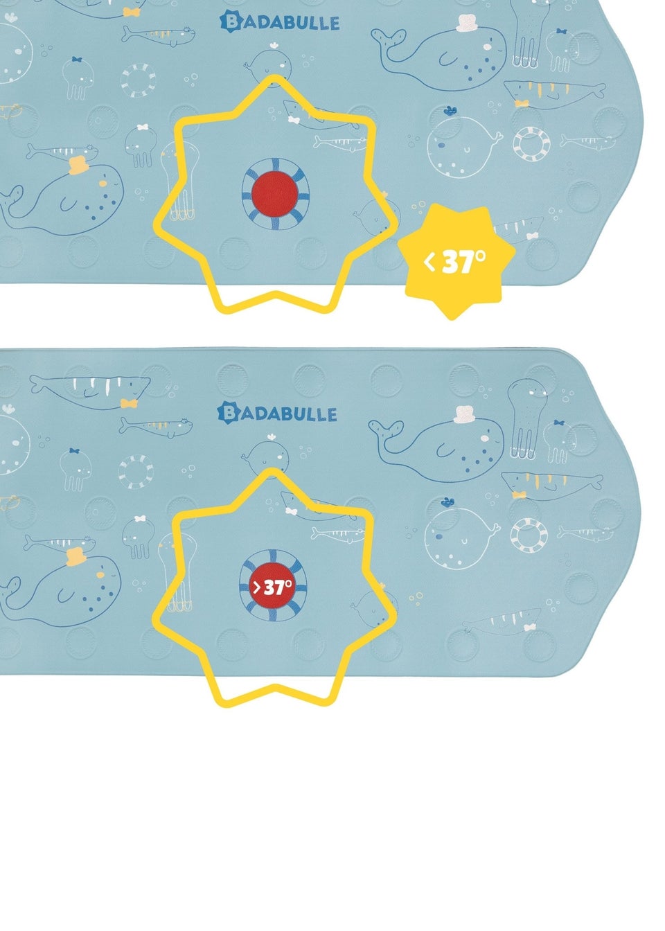 Badabulle Blue Extra Long Bathmat