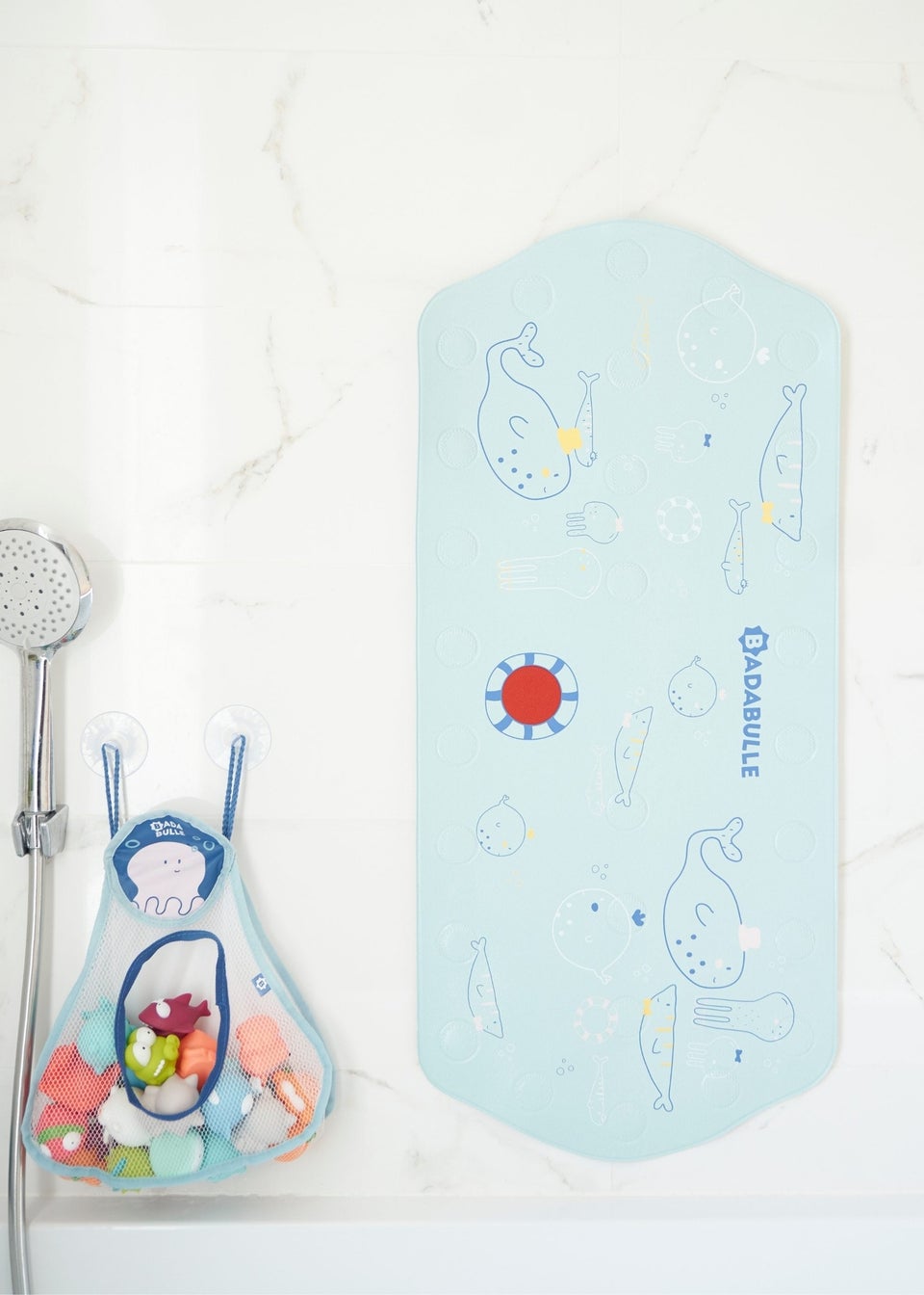 Badabulle Blue Extra Long Bathmat