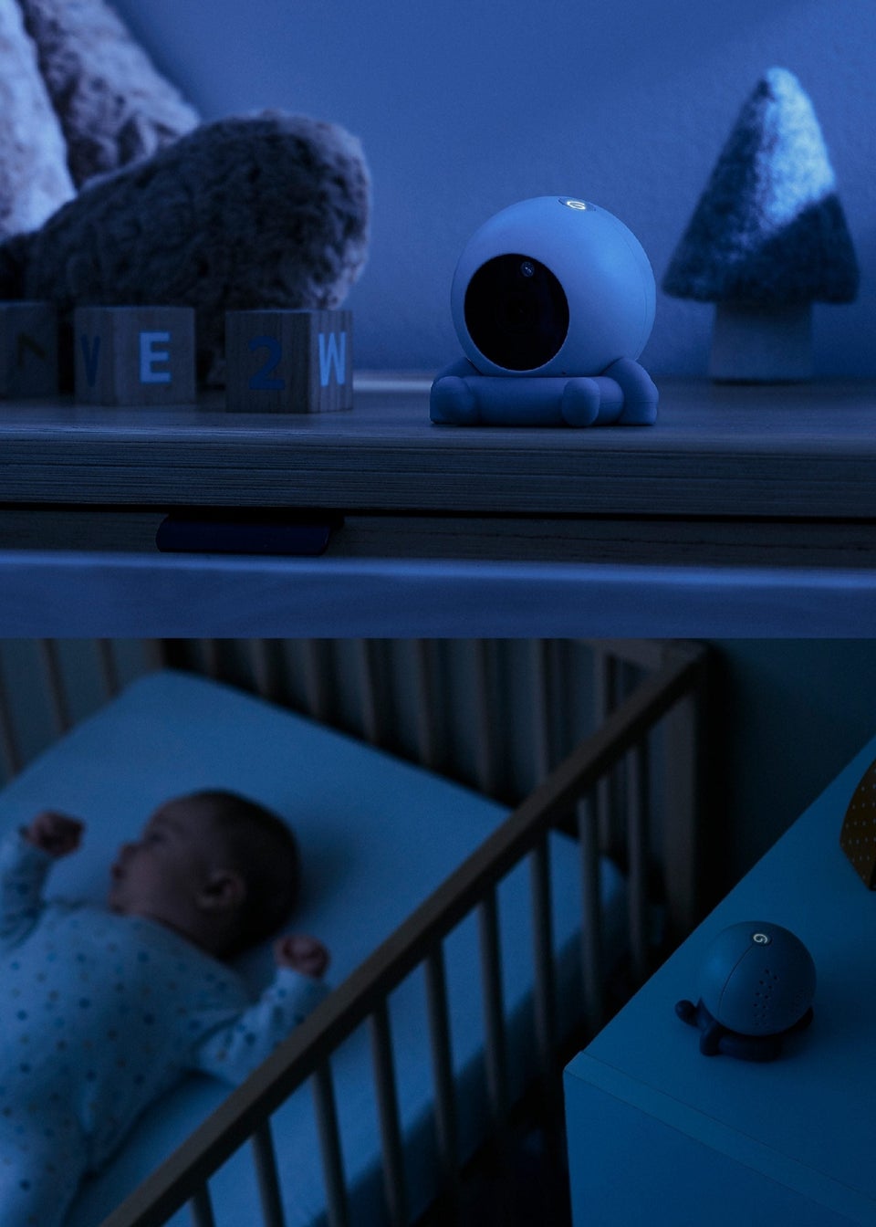 Babymoov Blue Yoo Roll Wire Free Baby Video Monitor