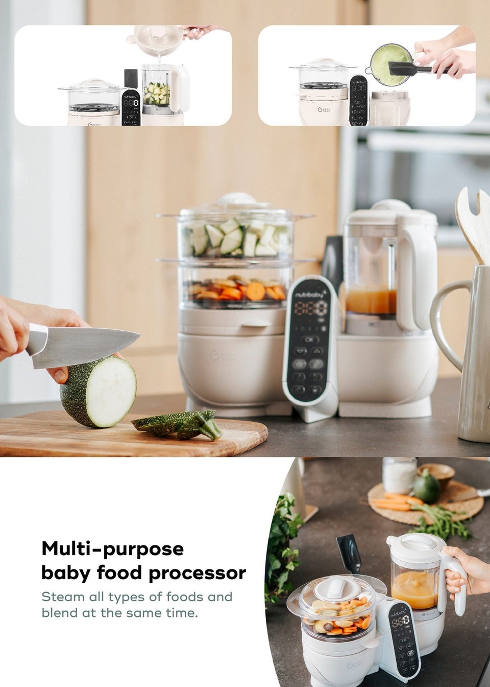 Babymoov Mineral Nutribaby 6 in 1 Baby Food Maker