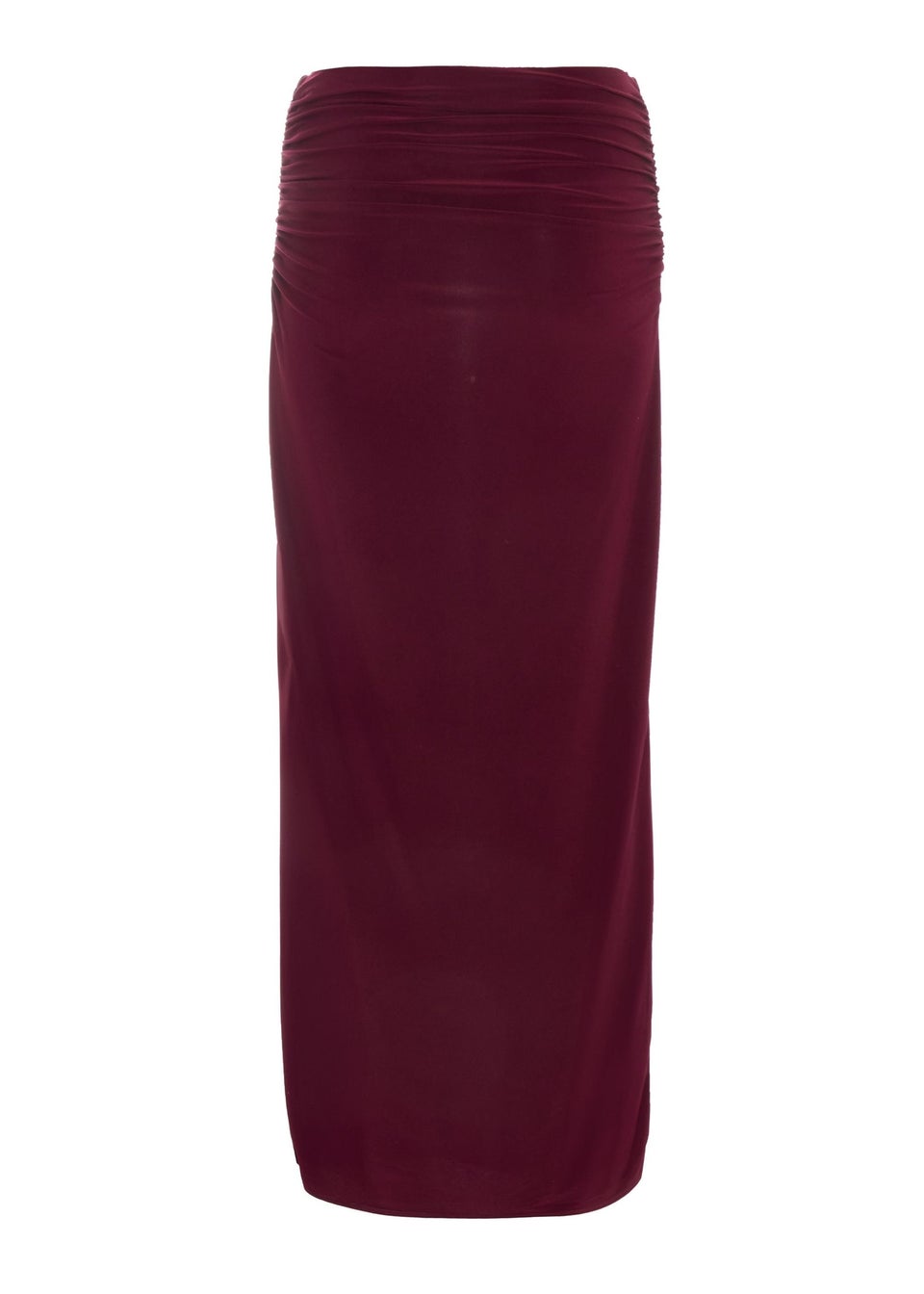 Quiz Red Buckle Detail Maxi Skirt