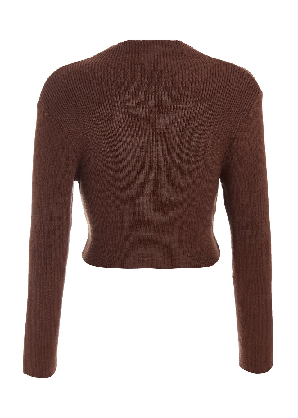 Quiz Brown Knit Turtle Neck Jumper