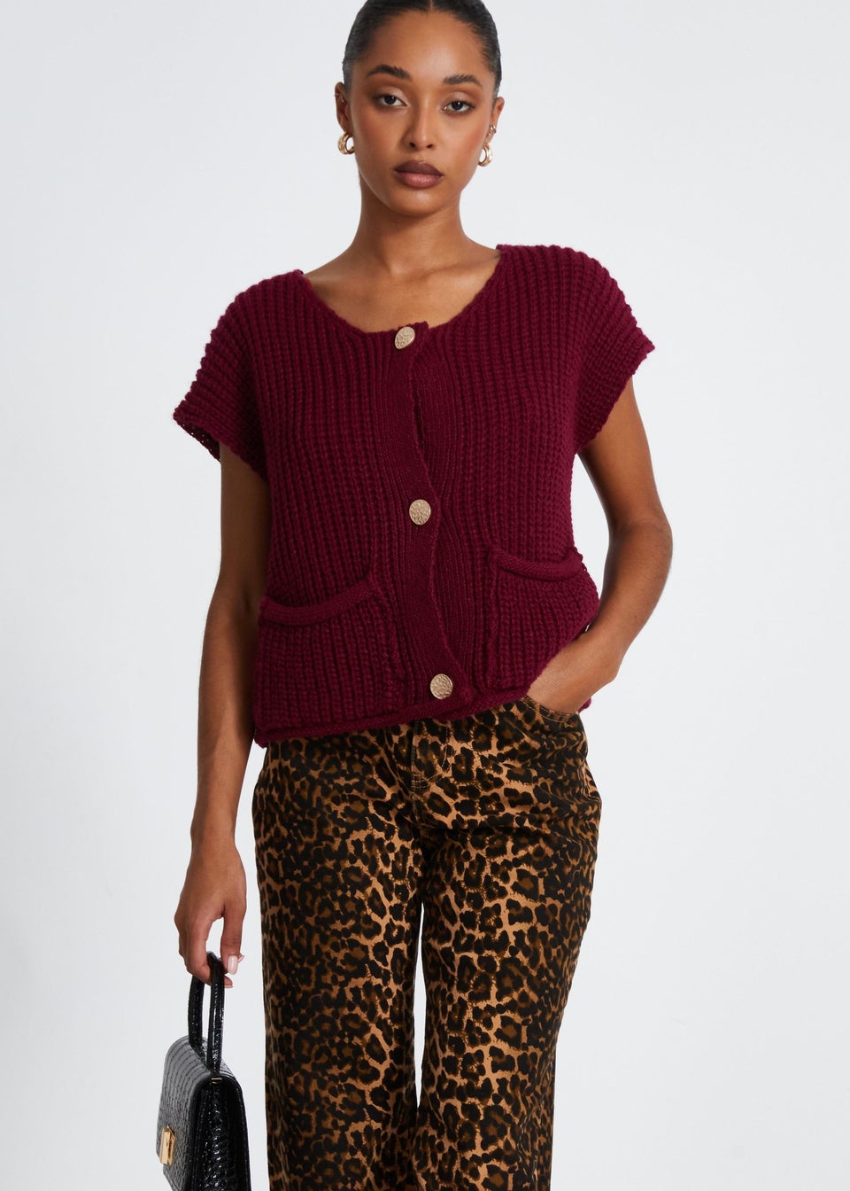 Matalan red cardigan store