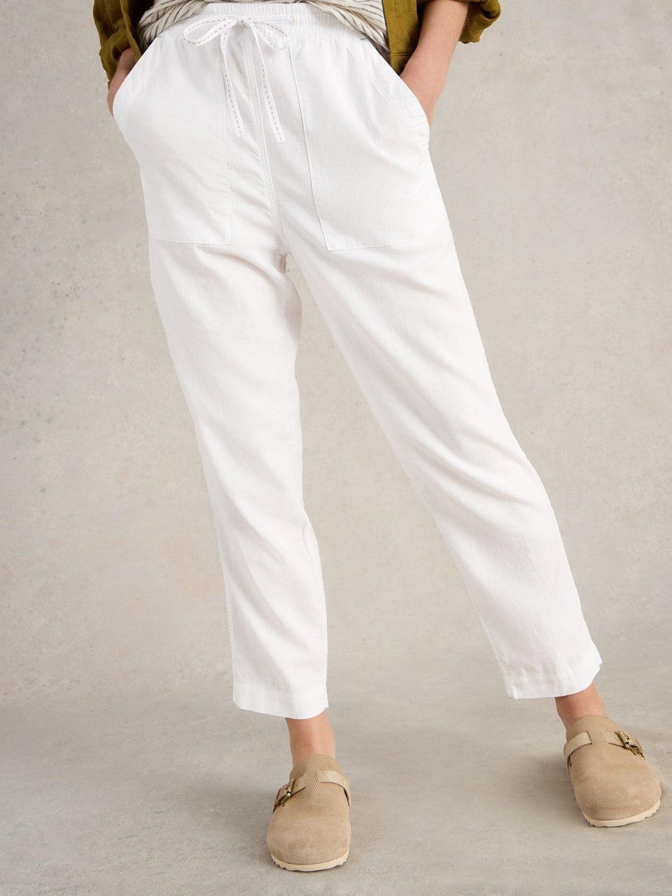 Hose Elle aus Leinenmischung