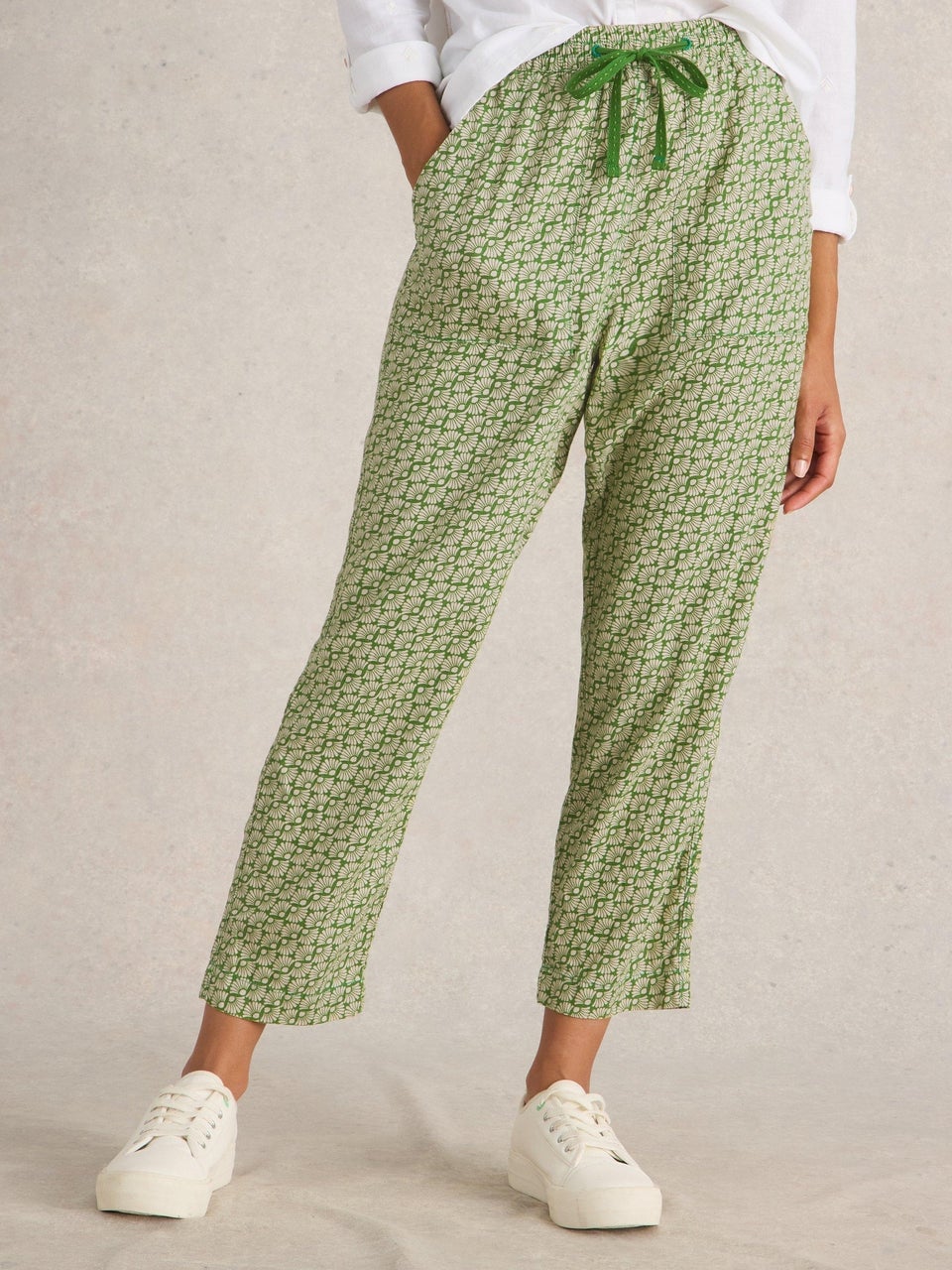 Hose Elle aus Leinenmischung