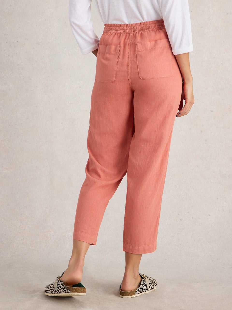Hose Elle aus Leinenmischung