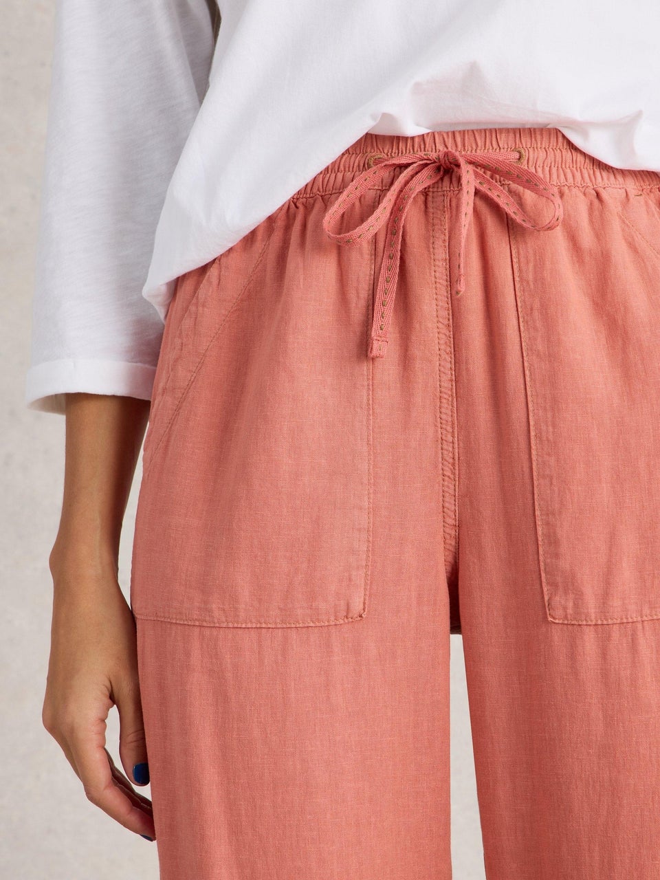 Hose Elle aus Leinenmischung