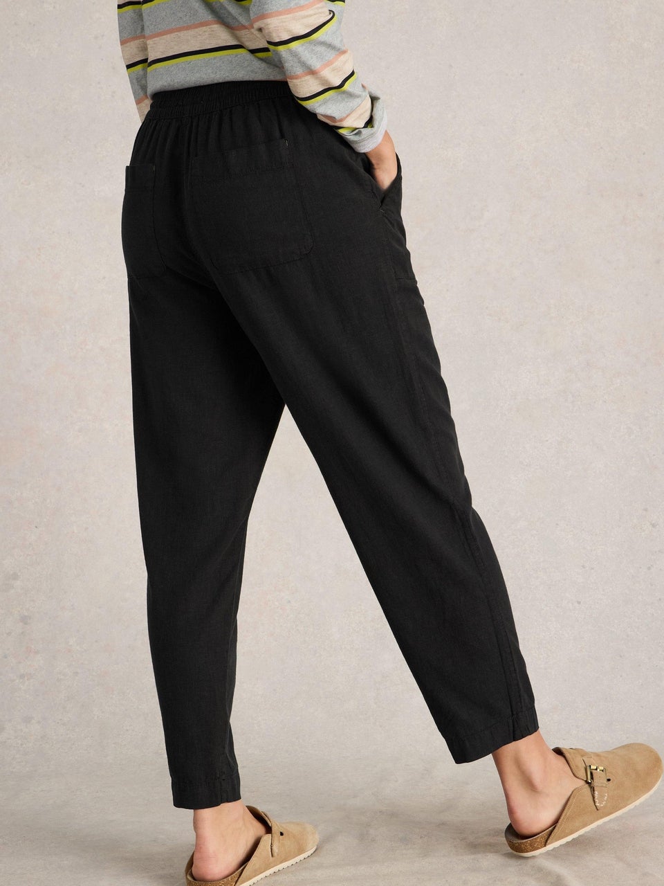 Hose Elle aus Leinenmischung