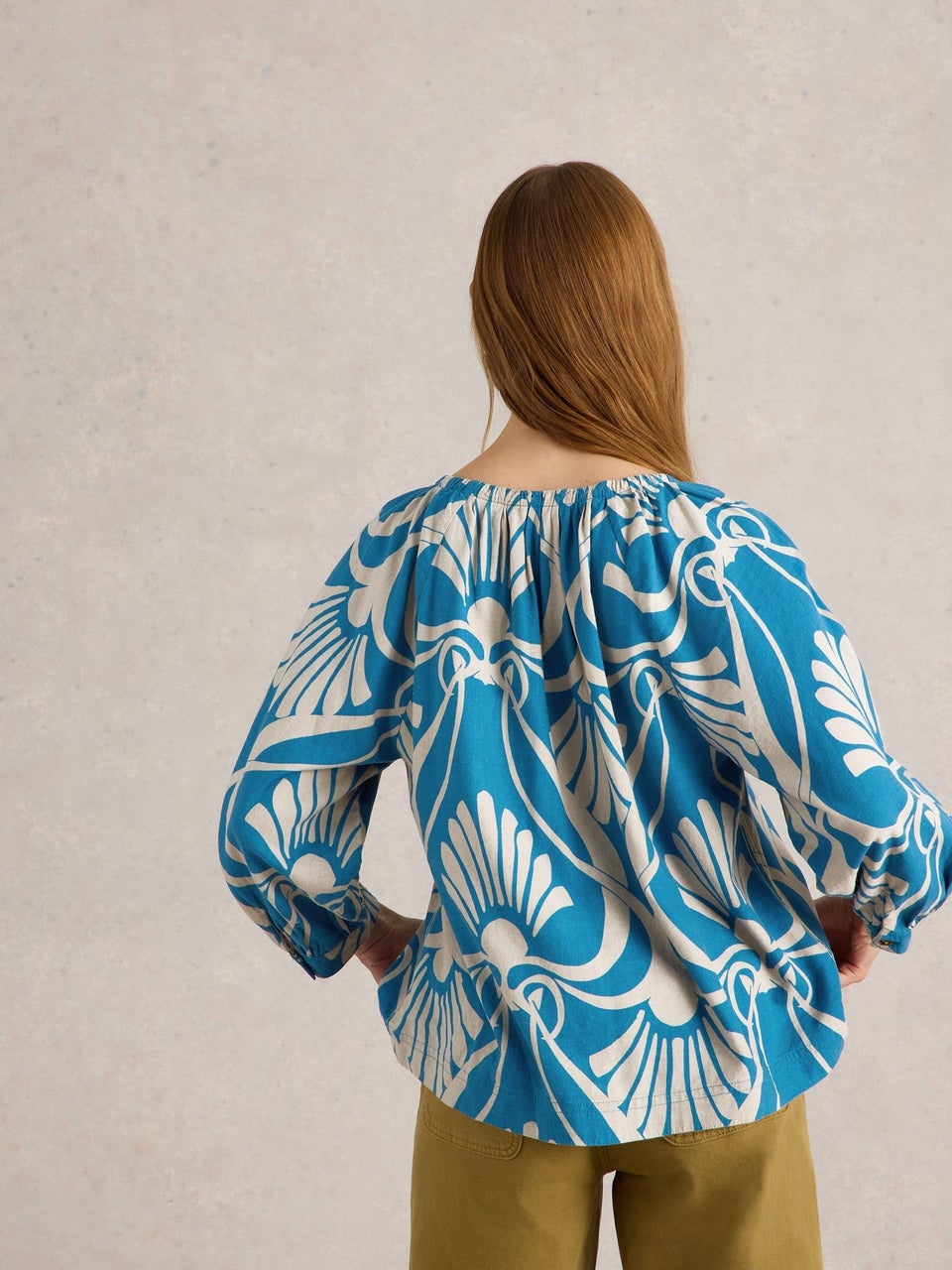 Bluse Marley aus Leinenmischung