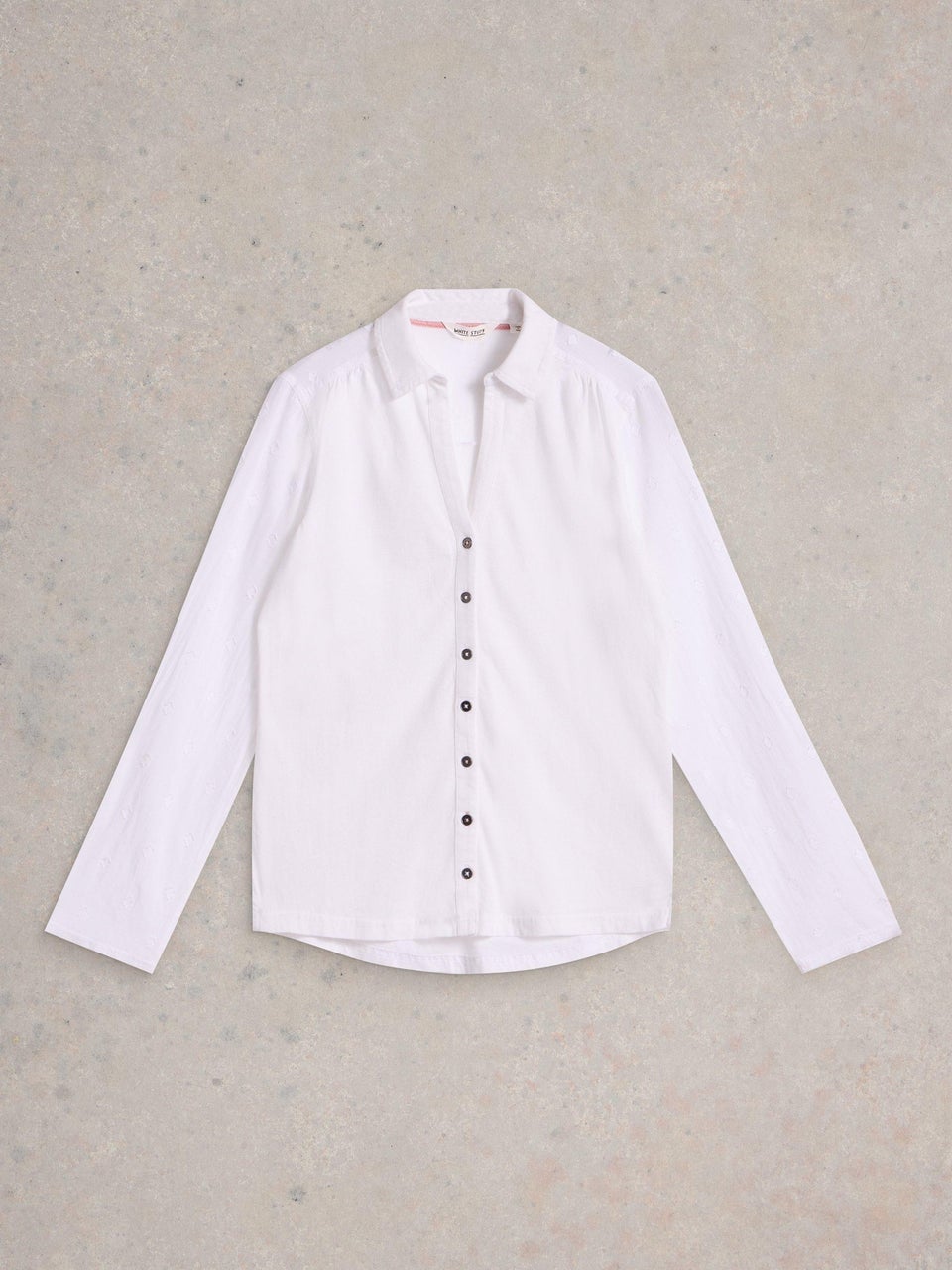 Bluse Annie aus Material-Mix