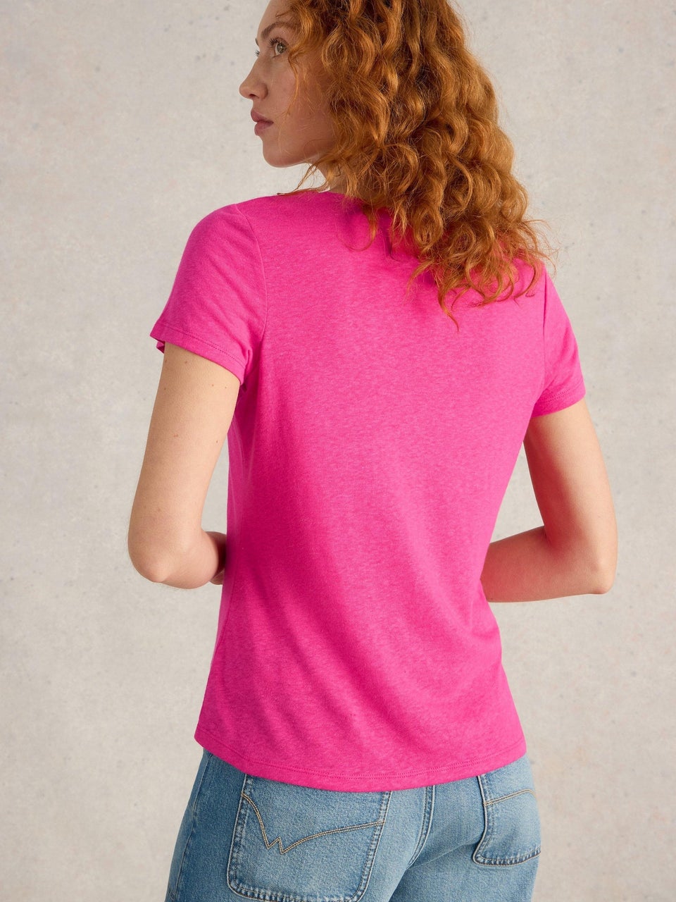 Ellie T-Shirt mit Spitzenbesatz
