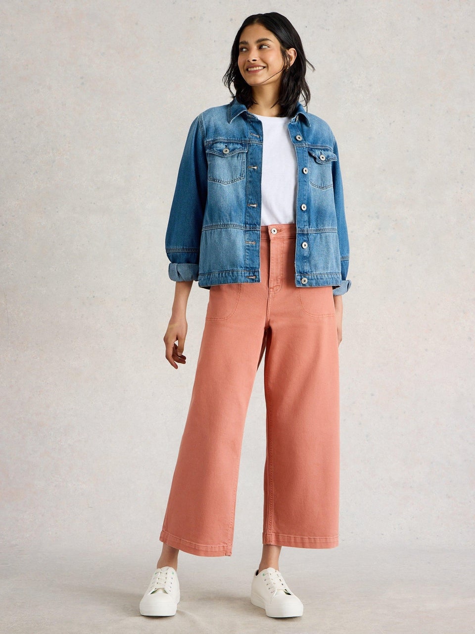 7/8-Jeans Tia mit weitem Bein