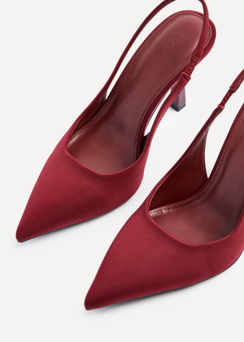 Linzi Dash Burgundy Scuba Court Heel