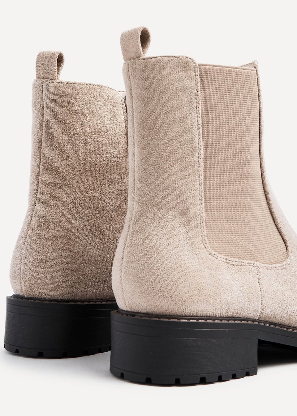 Linzi Dalston Beige Faux Suede Classic Chelsea Boot