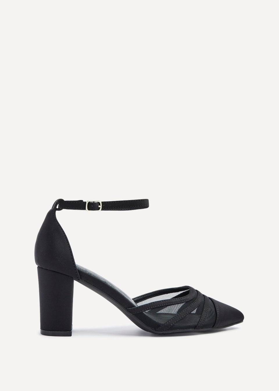 Matalan black block heels clearance