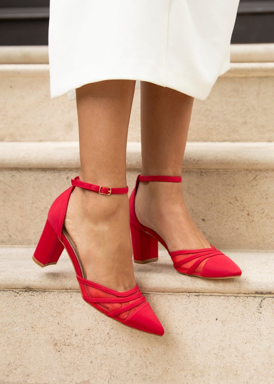 Red heels matalan deals