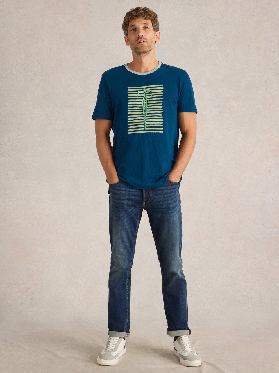 T-Shirt Abersoch mit Bike-Motiv