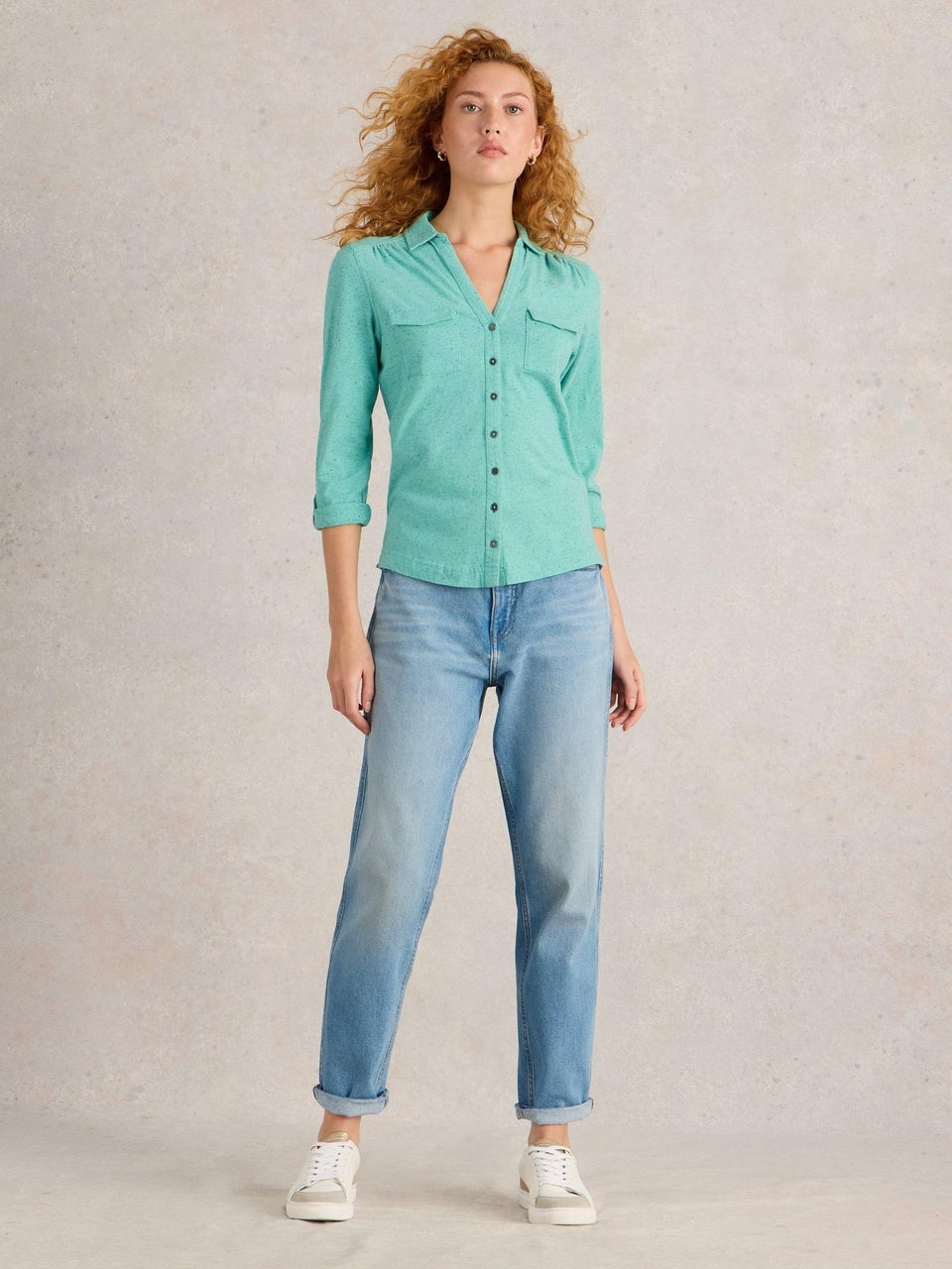 Jerseybluse Annie mit Taschen