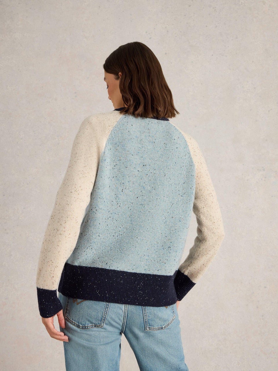 Nep-Pullover mit Colour-Block-Design
