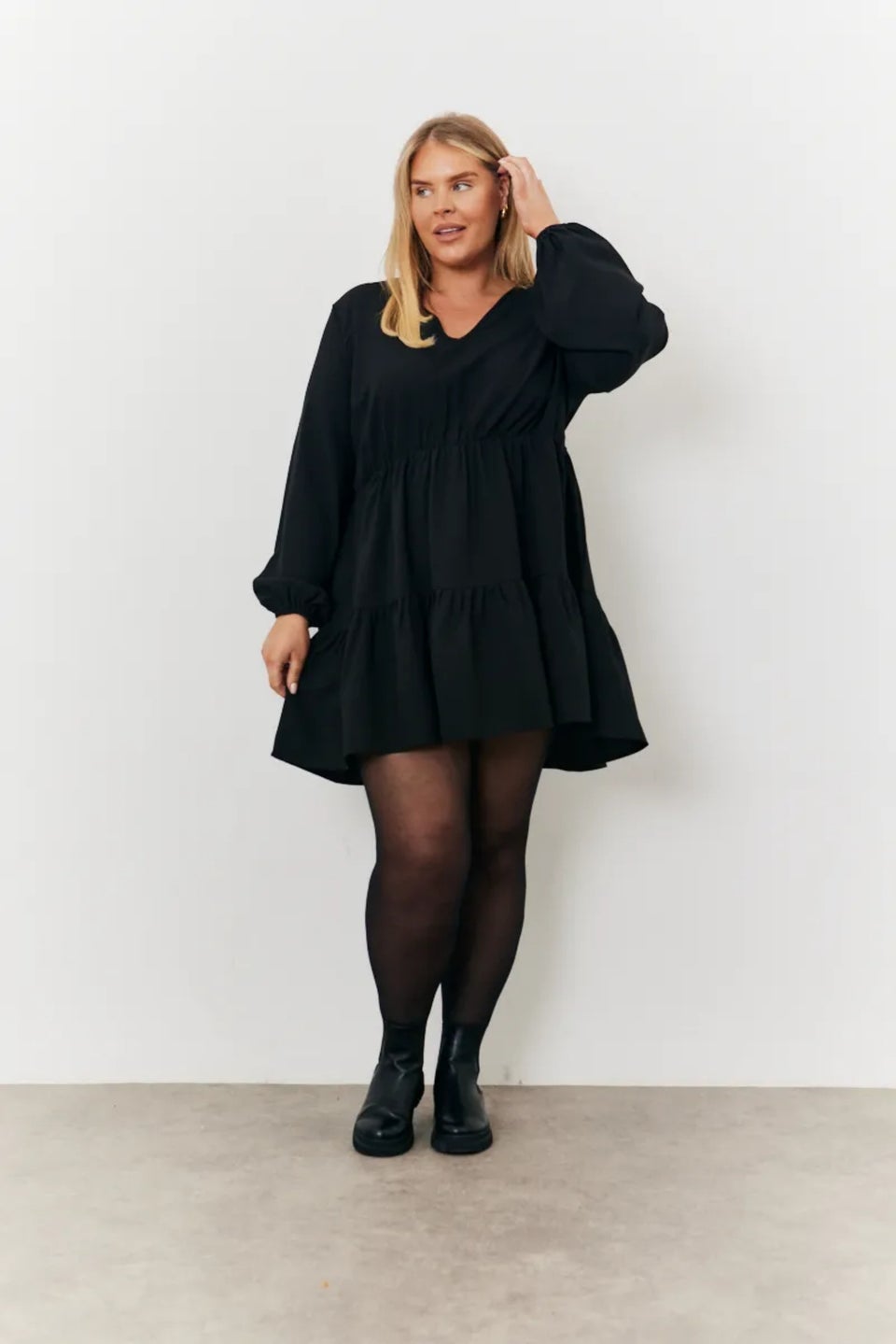 Smock dress with leggings outlet