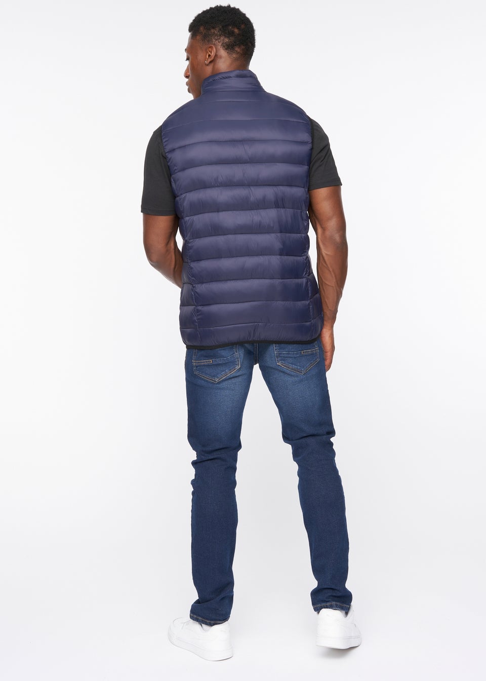Crosshatch Navy Gattering Gilet