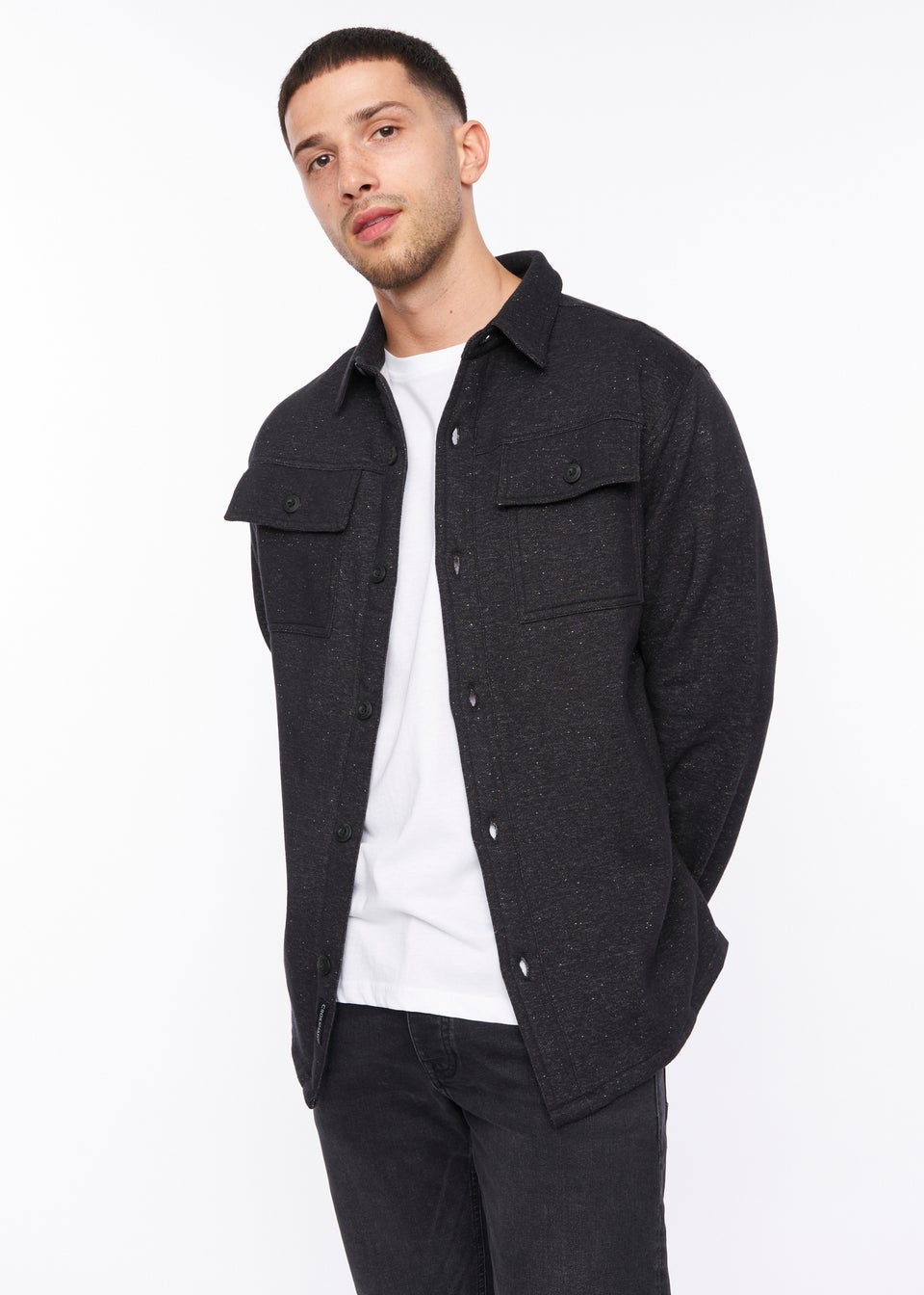 Crosshatch Charcoal Dakari Over Shirt