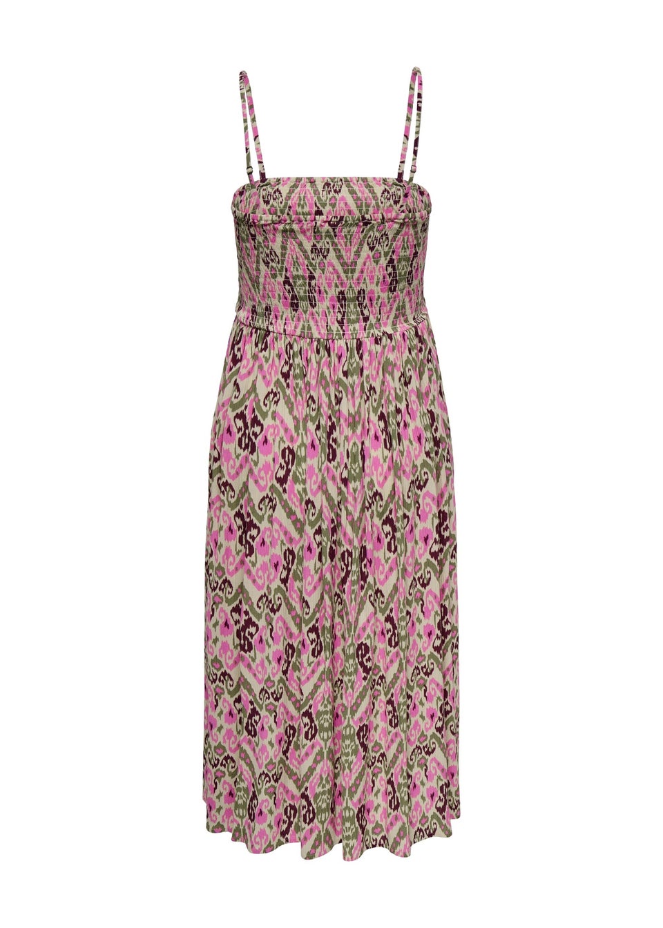 JDY Pink Abstract Midi Dress