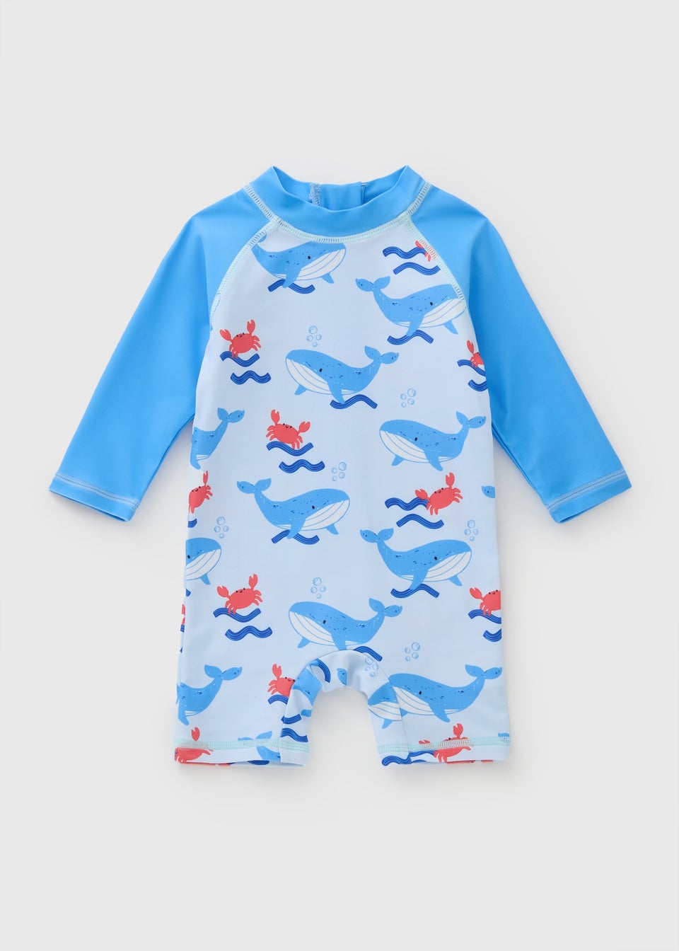 Baby Blue Whale Surf Suit (Newborn-23mths)
